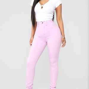 Fashion Nova Lavender Jeans